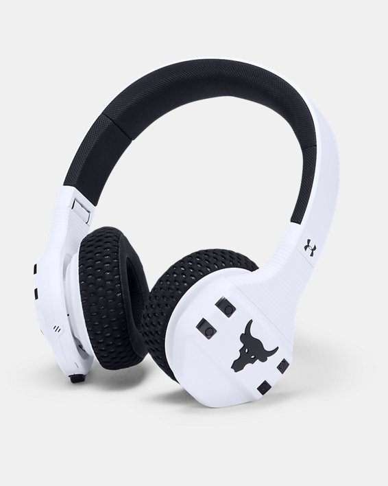 UA Sport Wireless Train - Cuffie Project Rock Edition, White, pdpMainDesktop image number 0